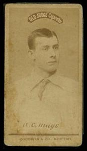 1887-1890 N172 Old Judge Cigarettes Al Mays New York, Columbus