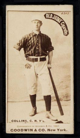 1887-1890 N172 Old Judge Cigarettes Bill Collins Lowell, New York, Newark