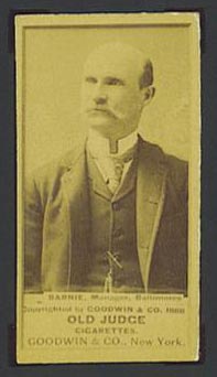 1887-1890 N172 Old Judge Cigarettes Billy Barnie Baltimore