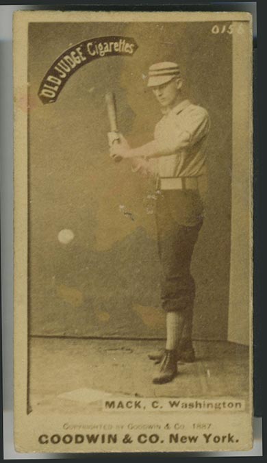 1887-1890 N172 Old Judge Cigarettes Connie Mack Washington