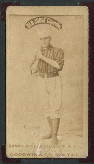 1887-1890 N172 Old Judge Cigarettes Danny Richardson New York