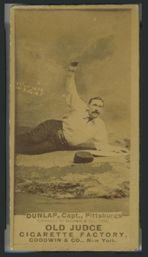 1887-1890 N172 Old Judge Cigarettes Fred Dunlap Pittsburgh