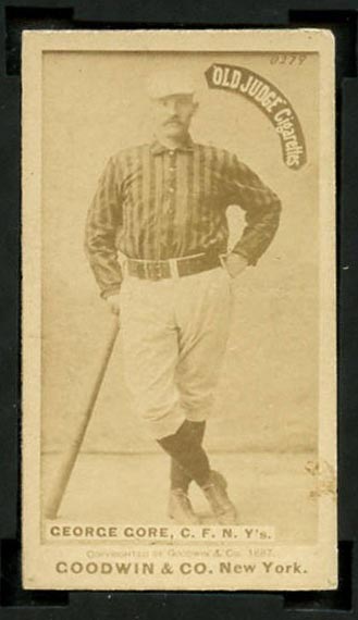 1887-1890 N172 Old Judge Cigarettes George Gore New York