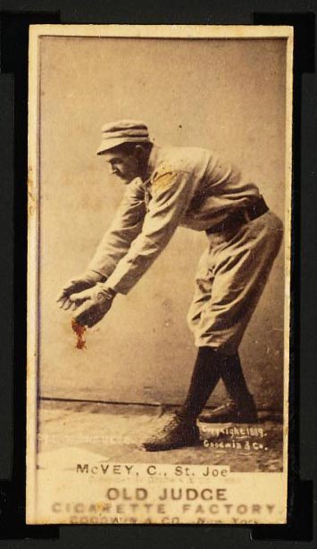 1887-1890 N172 Old Judge Cigarettes George McVey Milwaukee, Denver, St. Joseph