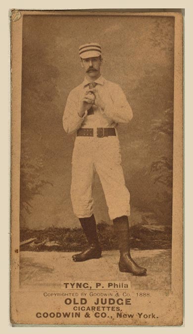 1887-1890 N172 Old Judge Cigarettes Jim Tyng Philadelphia