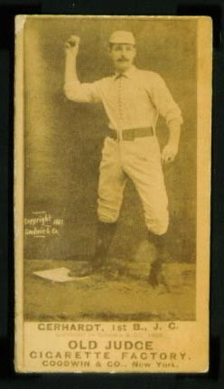 1887-1890 N172 Old Judge Cigarettes Joe Gerhardt Jersey City, New York