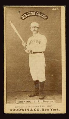1887-1890 N172 Old Judge Cigarettes Joe Hornung Boston, Baltimore, New York