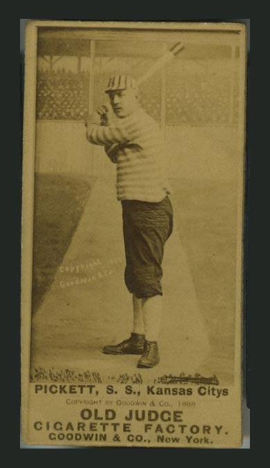 1887-1890 N172 Old Judge Cigarettes John Pickett Kansas City, Philadelphia, St. Paul