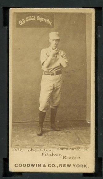 1887-1890 N172 Old Judge Cigarettes Kid Madden Boston