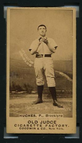 1887-1890 N172 Old Judge Cigarettes Mickey Hughes Brooklyn