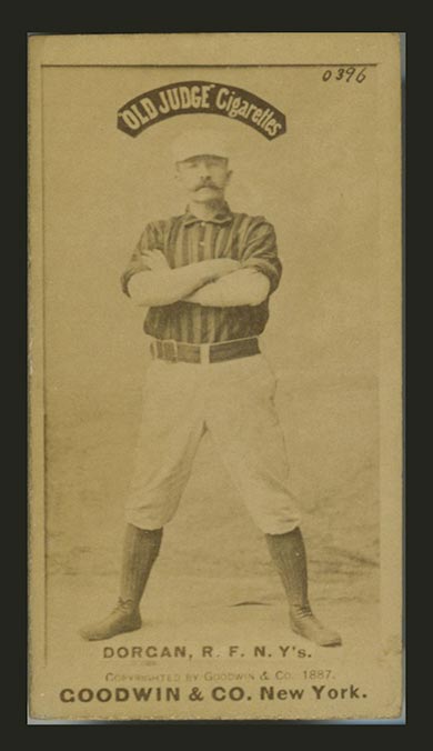 1887-1890 N172 Old Judge Cigarettes Mike Dorgan New York