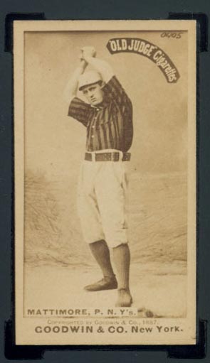 1887-1890 N172 Old Judge Cigarettes Mike Mattimore Philadelphia, New York