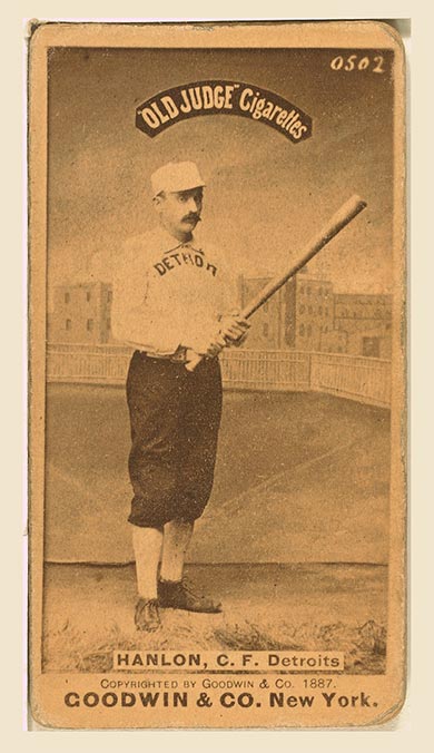 1887-1890 N172 Old Judge Cigarettes Ned Hanlon Detroit, Pittsburgh