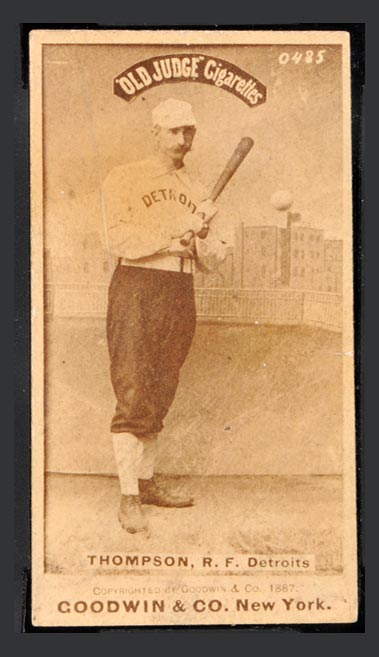 1887-1890 N172 Old Judge Cigarettes Sam Thompson Detroit, Philadelphia