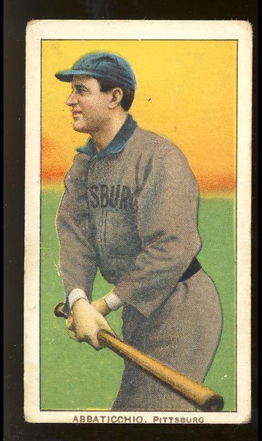 1909-1911 T206 Ed Abbaticchio (brown sleeves) Pittsburg
