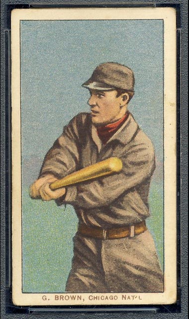 1909-1911 T206 George Brown (Browne) Chicago Nat’l (National)