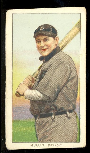 1909-1911 T206 George Mullin (with bat) Detroit