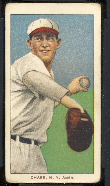 1909-1911 T206 Hal Chase (throwing, white cap) N.Y. Amer. (American)