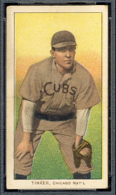 1909-1911 T206 Joe Tinker (hands on knees) Chicago Nat’l (National)