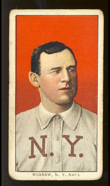 1909-1911 T206 John McGraw (portrait, no cap) N.Y. Nat’l (National)