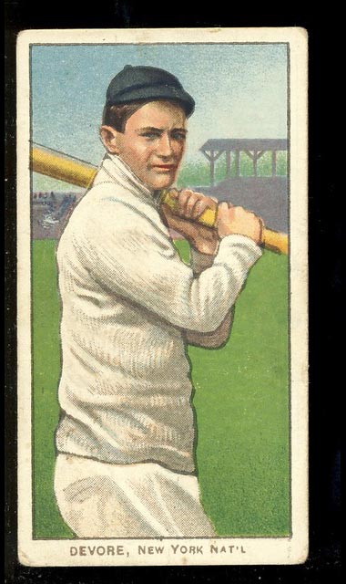 1909-1911 T206 Josh Devore N.Y. Nat’l (National)