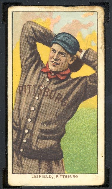 1909-1911 T206 Lefty Leifield (pitching) Pittsburg