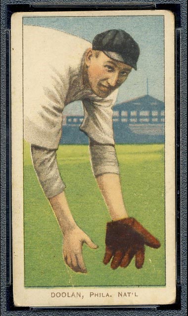 1909-1911 T206 Mickey Doolan (fielding) Philadelphia Nat’l (National)