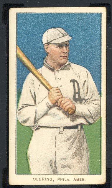 1909-1911 T206 Rube Oldring (batting) Philadelphia Amer. (American)