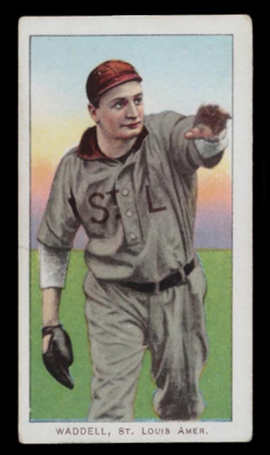 1909-1911 T206 Rube Waddell (throwing) St. Louis Amer. (American)
