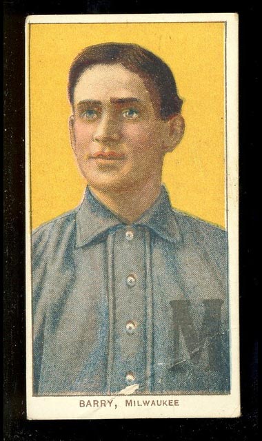 1909-1911 T206 Shad Barry Milwaukee