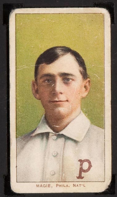 1909-1911 T206 Sherry Magie (Magee) (portrait) Philadelphia Nat’l (National)