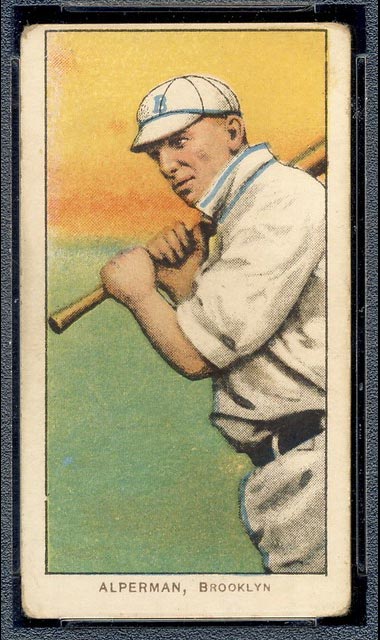 1909-1911 T206 Whitey Alperman Brooklyn
