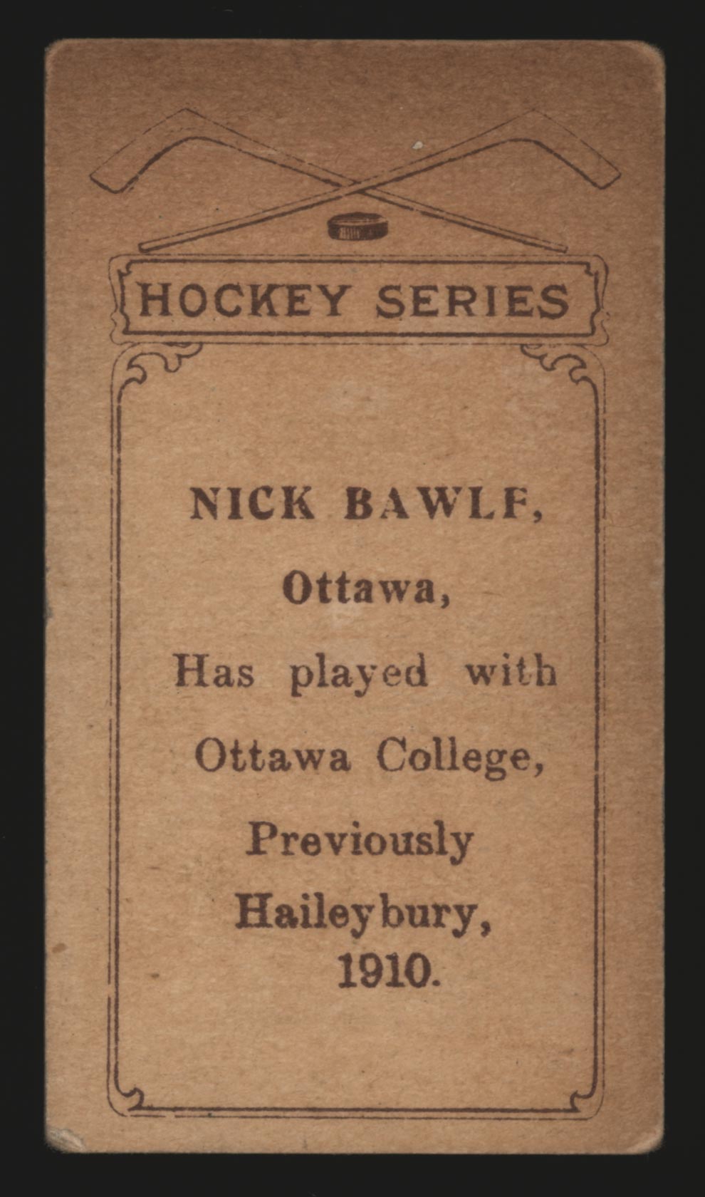 1910-1911 C56 Imperial Tobacco #18 Nick Bawlf Haileybury - Back