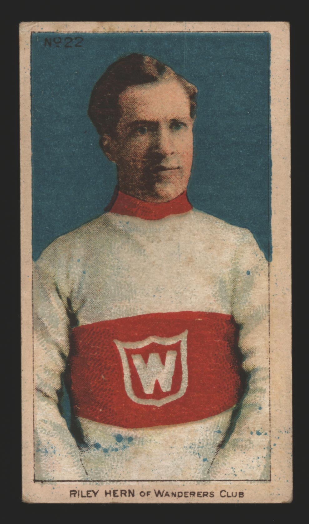 1910-1911 C56 Imperial Tobacco #22 Riley Hern Wanderers - Front