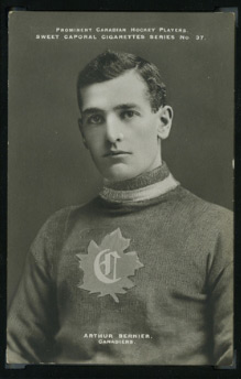 1910-1911 Sweet Caporal #37 Arthur Bernier Canadiens - Front