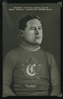 1910-1911 Sweet Caporal #44 George Poulin Canadiens - Front