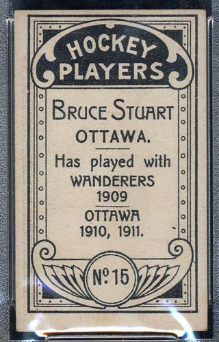 1911-1912 C55 Imperial Tobacco #15 Bruce Stuart Ottawa - Back
