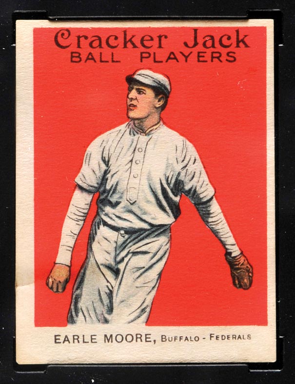 1914 E145 Cracker Jack #124 Earle (Earl) Moore Buffalo (Federal) - Front