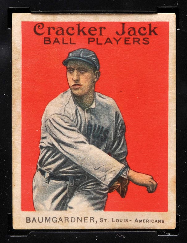 1914 E145 Cracker Jack #131 George Baumgardner St. Louis (American) - Front