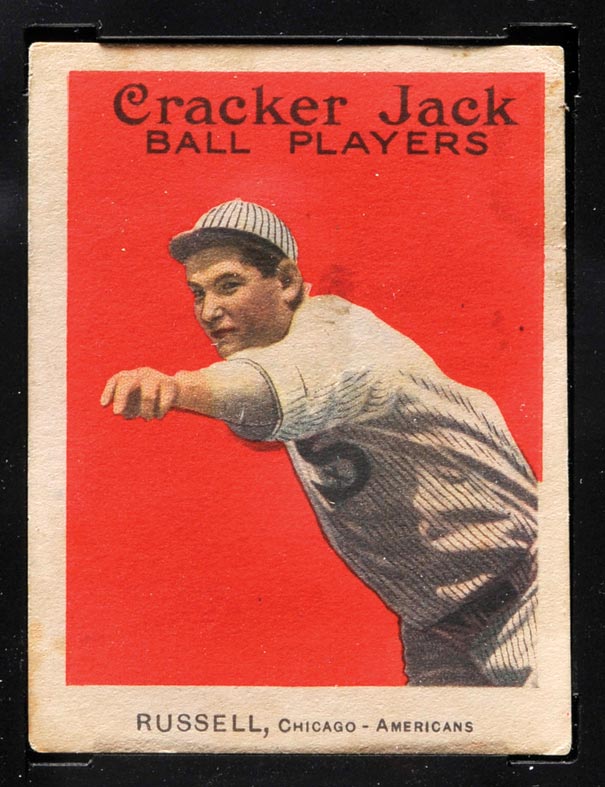 1914 E145 Cracker Jack #15 Ewell Russell Chicago (American) - Front
