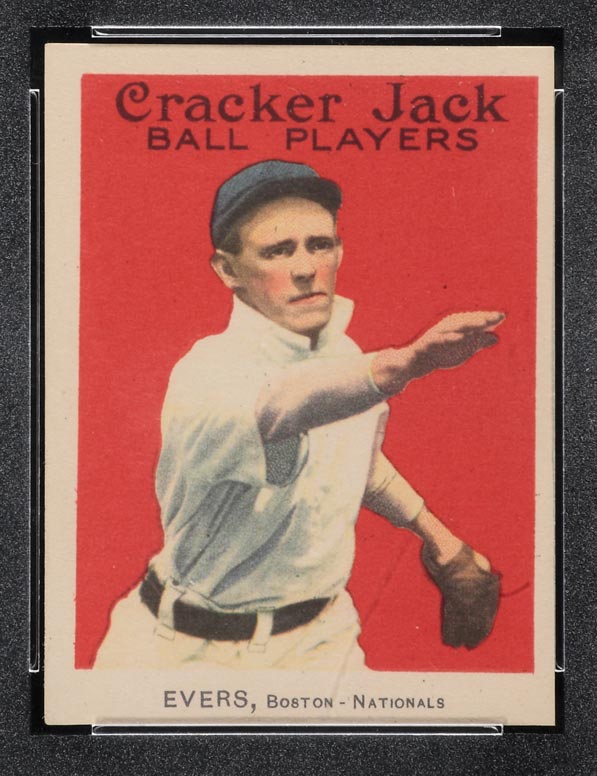 1914 E145 Cracker Jack #18 Johnny Evers Boston (National) - Front