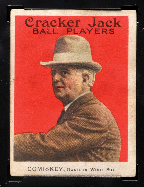 1914 E145 Cracker Jack #23 Charles Comiskey (Owner) Chicago (American) - Front