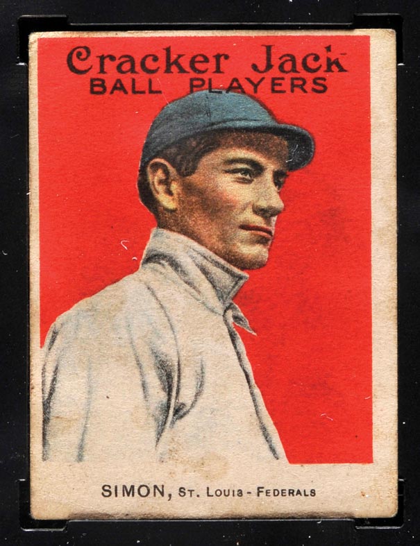 1914 E145 Cracker Jack #25 Michael Simon St. Louis (Federal) - Front