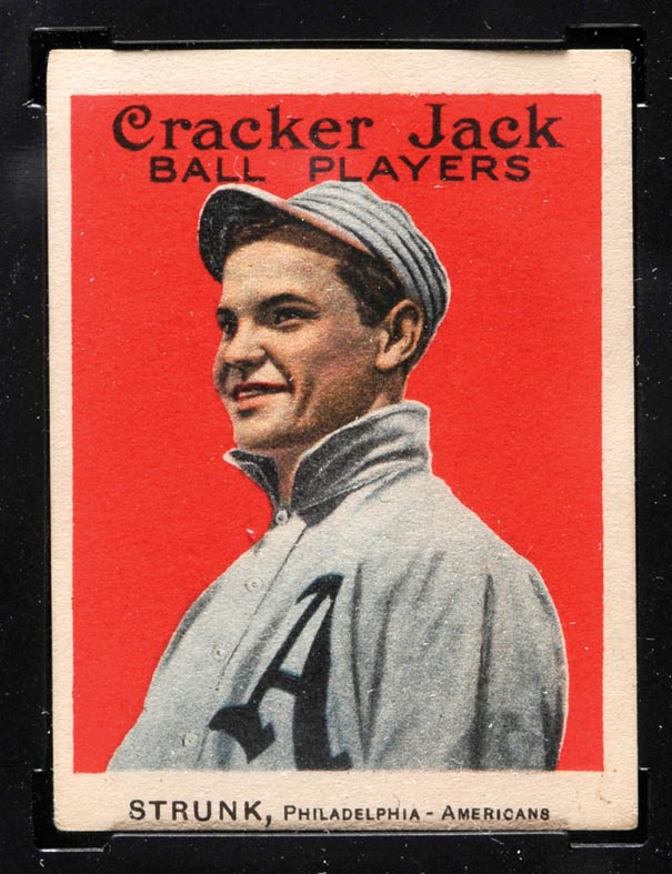 1914 E145 Cracker Jack #33 Amos Strunk Philadelphia (American) - Front