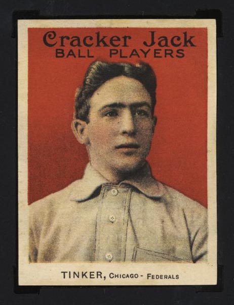 1914 E145 Cracker Jack #3 Joe Tinker Chicago (Federal) - Front