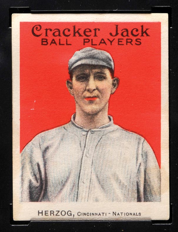 1914 E145 Cracker Jack #85 Charlie Herzog Cincinnati (National) - Front