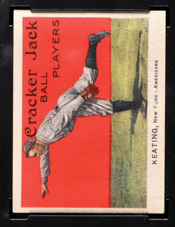 1914 E145 Cracker Jack #95 Ray Keating New York (American) - Front