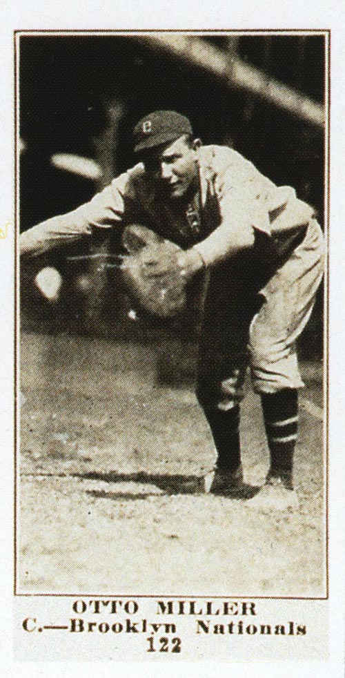 1915-1916 M101-4 Sporting News #122 Otto Miller Brooklyn (National)