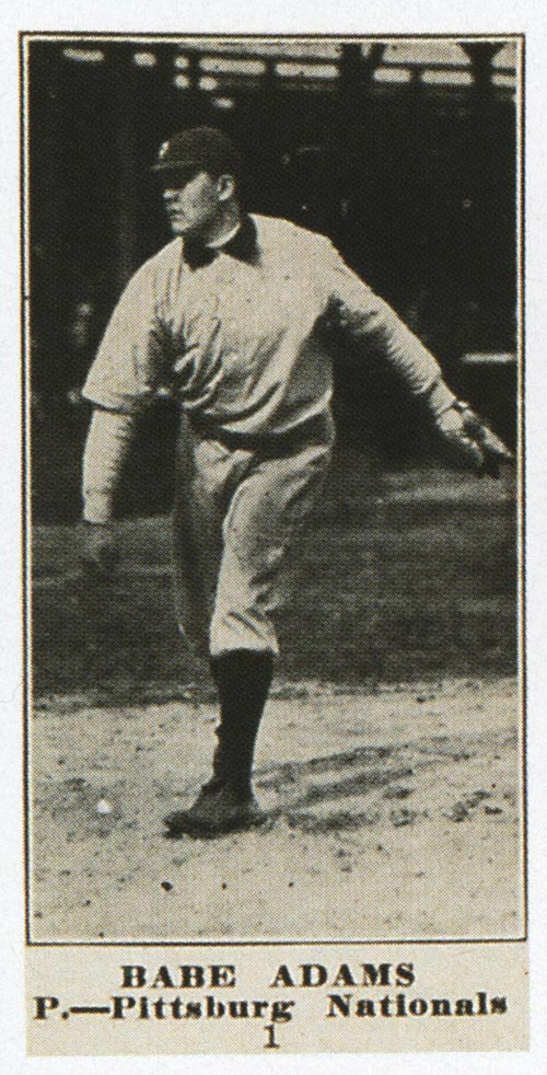 1915-1916 M101-4 Sporting News #1 Babe Adams Pittsburg (National)