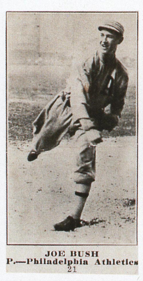 1915-1916 M101-4 Sporting News #21 Joe Bush Philadelphia Athletics